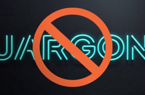 the word JARGON with a prohibition sign - Ditch the Industry Jargon