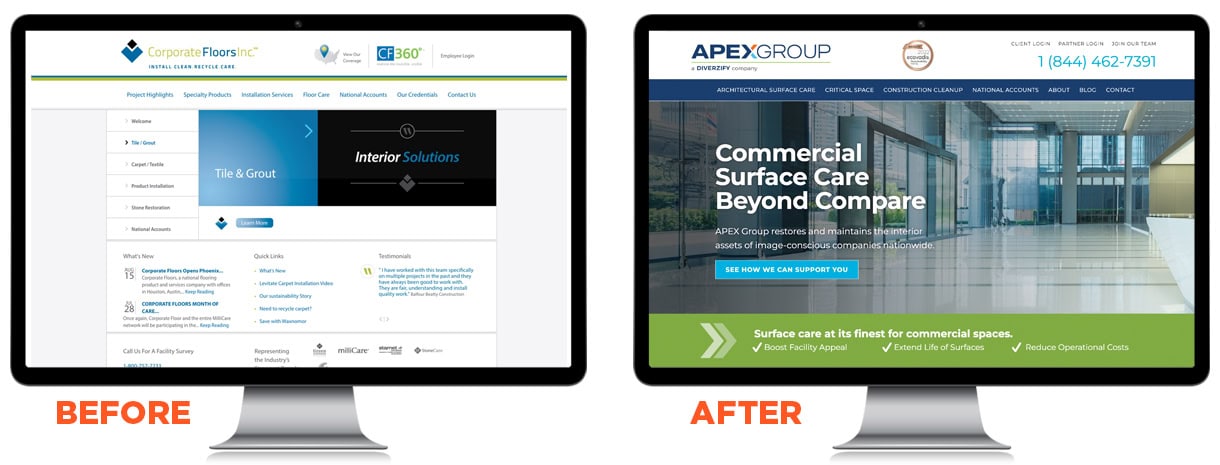 Brand separation and rebuild to create two different brands with a unique look, and message to their audiences