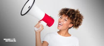 lady with megaphone referrals