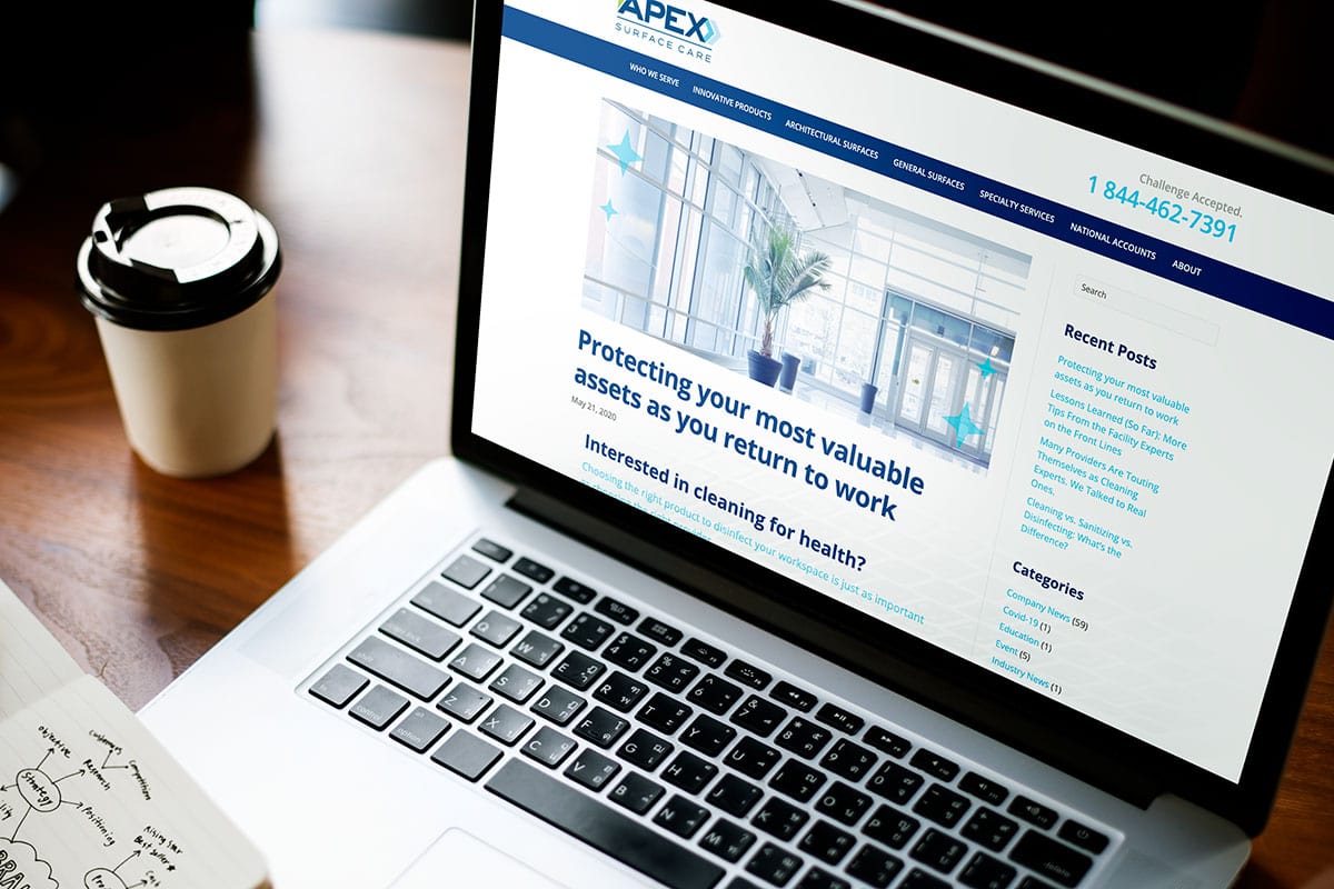 APEX Surface Care Blog Content Marketing