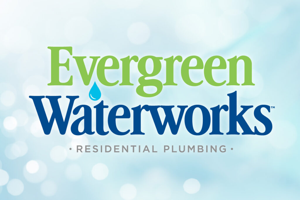 Evergreen Waterworks Residential Plumbing Logo Design