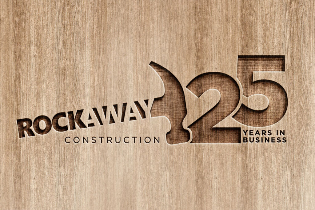 Rockaway Construction 25th Anniversary logo