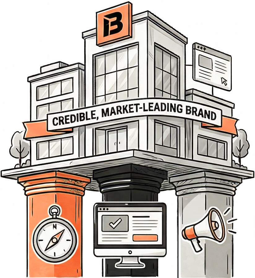 Rebrand your firm the right way. From invisible & outdated to clear, credible & impossible to ignore.